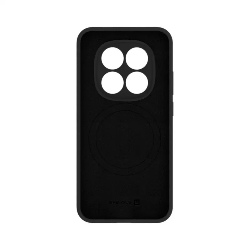 Evelatus Xiaomi Redmi Note 15 Pro Plus 5G Premium Magnetic Soft Touch Silicone Case Black