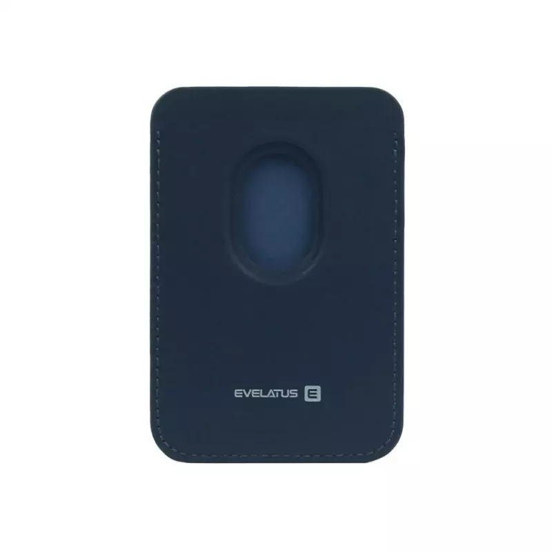 Evelatus Universal PU Leather Wallet with MagSafe tamsiai mėlyna