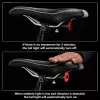 iLike Smart USB Rechargeable Bike Tail Light su stabdžių jutikliu, 7 apšvietimo režimai, IPX5 atsparus vandeniui, aliumininis dviračio galinis žibintas, tvirtinimas prie sėdynės bėgelio