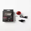 iLike Smart USB Rechargeable Bike Tail Light su stabdžių jutikliu, 7 apšvietimo režimai, IPX5 atsparus vandeniui, aliumininis dviračio galinis žibintas, tvirtinimas prie sėdynės bėgelio
