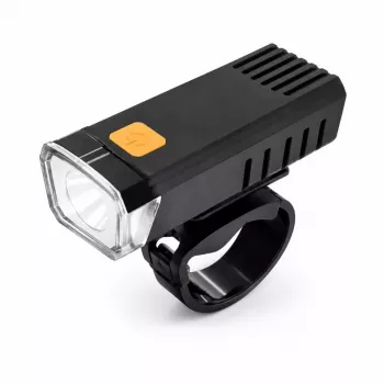iLike JH420 USB įkraunamas dviračio priekinis žibintas, aukšto ryškumo LED, IP65 atsparus vandeniui, juodas