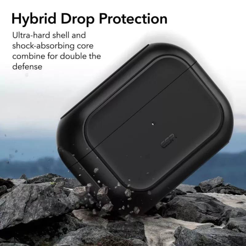 ESR Orbit HaloLock su MagSafe, skirta Apple AirPods Pro 1 / 2 - Juoda