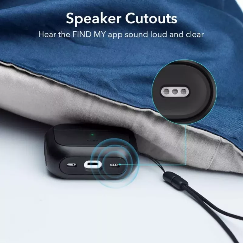 ESR Orbit HaloLock su MagSafe, skirta Apple AirPods Pro 1 / 2 - Juoda
