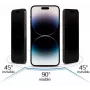 iLike Apple iPhone 15 Pro grūdinto stiklo privatumo apsauginis stikliukas, juodas