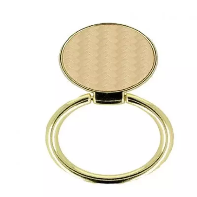 iLike RING CARBON Gold piršto laikiklis / telefono rankena