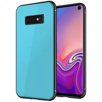 GreenGo Samsung Galaxy S10E GLASS Case Blue