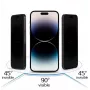 iLike Apple iPhone 16 Pro Max Grūdinto stiklo privatumo ekrano apsauga, juoda
