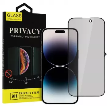 iLike Samsung Galaxy A56 5G grūdinto stiklo apsauga su privatumo filtru, juoda