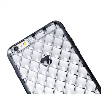 GreenGo Apple iPhone 7 Plus Grid Case sidabrinis