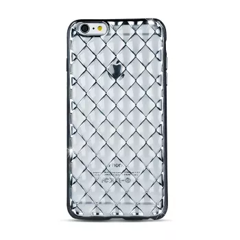 GreenGo Apple iPhone 7 Plus Grid Case sidabrinis