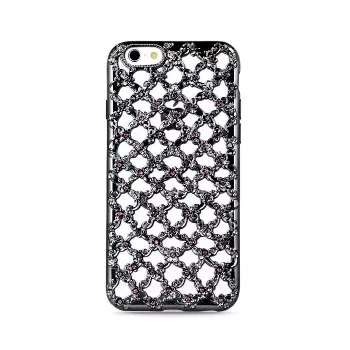 GreenGo Samsung Galaxy S7 G930 Flower Diamond TPU Back Cover Black