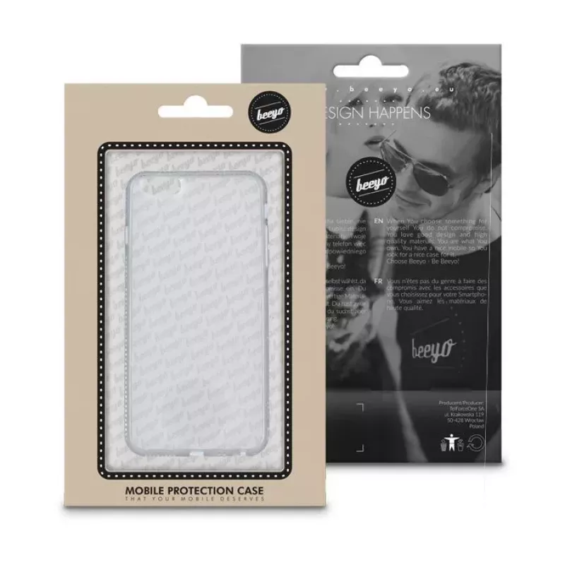 Beeyo Huawei P8 Lite Diamond Frame Case pilka
