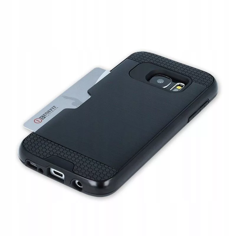 GreenGo Samsung Galaxy S8 Defender Card Case Black