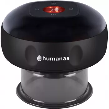 Humanas BB01 Plus Black Cupping Cup – silikoninis kaušinis masažuoklis anticeliulitiniam masažui