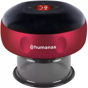 Humanas BB01 Plus elektroninis kaušelių masažuoklis - raudonas