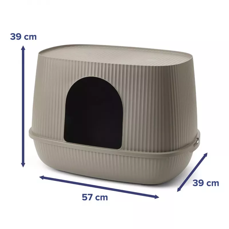 SAVIC Moona katėms skirtas kraiko dėklas pilkas 57x39x39 cm
