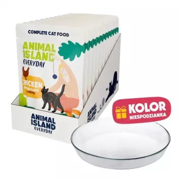 ANIMAL ISLAND Chicken in Fillet 12x85g + Lėkštė