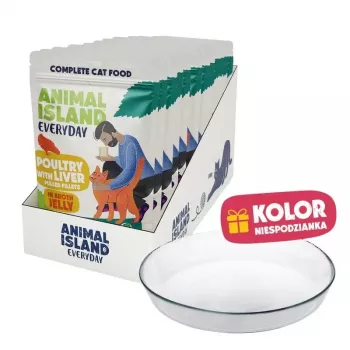 ANIMAL ISLAND NEW JELLY EVERYDAY 12x85g su lesinimo lėkšte