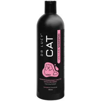 DR LUCY CAT VOLUME SHAMPOO 500 ML KONCENTRUOTAS, APIMTIES DIDINIMO ŠAMPŪNAS ILGAPLAUKIAMS KAČIAMS