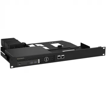 Rackmount.IT Kit for Dell OptiPlex MFF - 1U 19-Inch Rackmount Bracket, Black