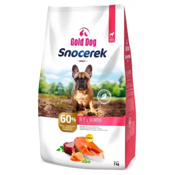 GDD Gold Dog Snocerek Small Breeds Beef & Salmon sauso šunų ėdalo 5 kg