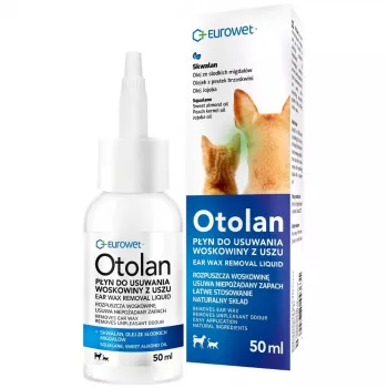 EWE EUROWET Otolan ausų vaško šalinimo skystis šunims ir katėms - 50 ml