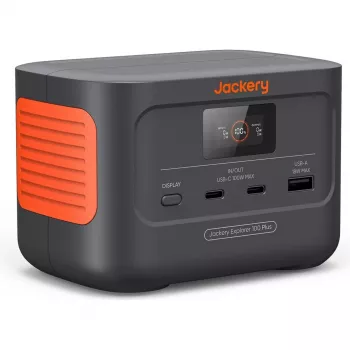 Jackery Explorer 100 Plus nešiojama elektrinė 99,2 Wh LiFePO4 juoda oranžinė