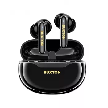 BXT Buxton BTW 7200 Black Tuya – Tikri belaidžiai ausinukai su įkrovimo dėklu, juodi, Bluetooth 5.2, IPX4, jutiklinis valdymas, Tuya Smart programa