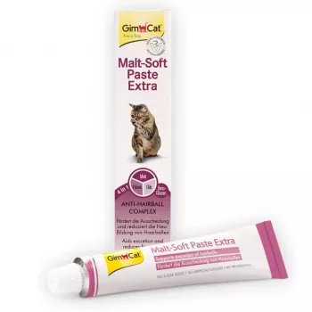 GMC GIMCAT Malt-Soft Paste katėms, plaukų kamuolių prevencijai, 200 g