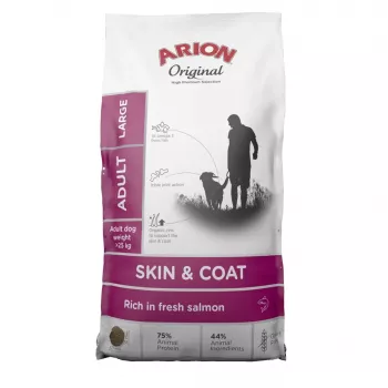 AIN ARION Original Skin & Coat Large Salmon - Sausas šunų ėdalas 12 kg