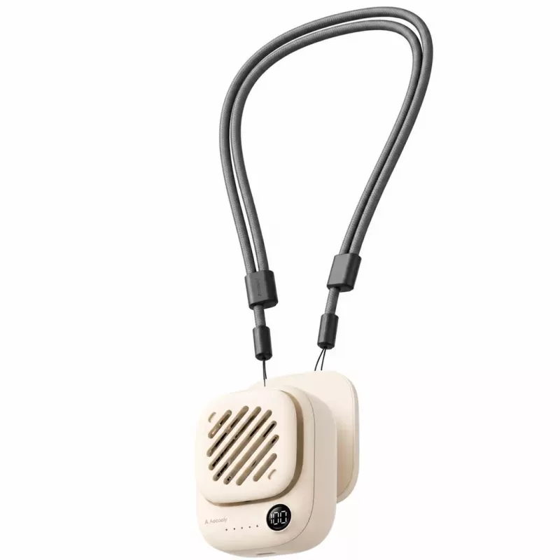 AEL Aecooly Click 01 Mini Portable Neck Fan – Smėlio spalvos