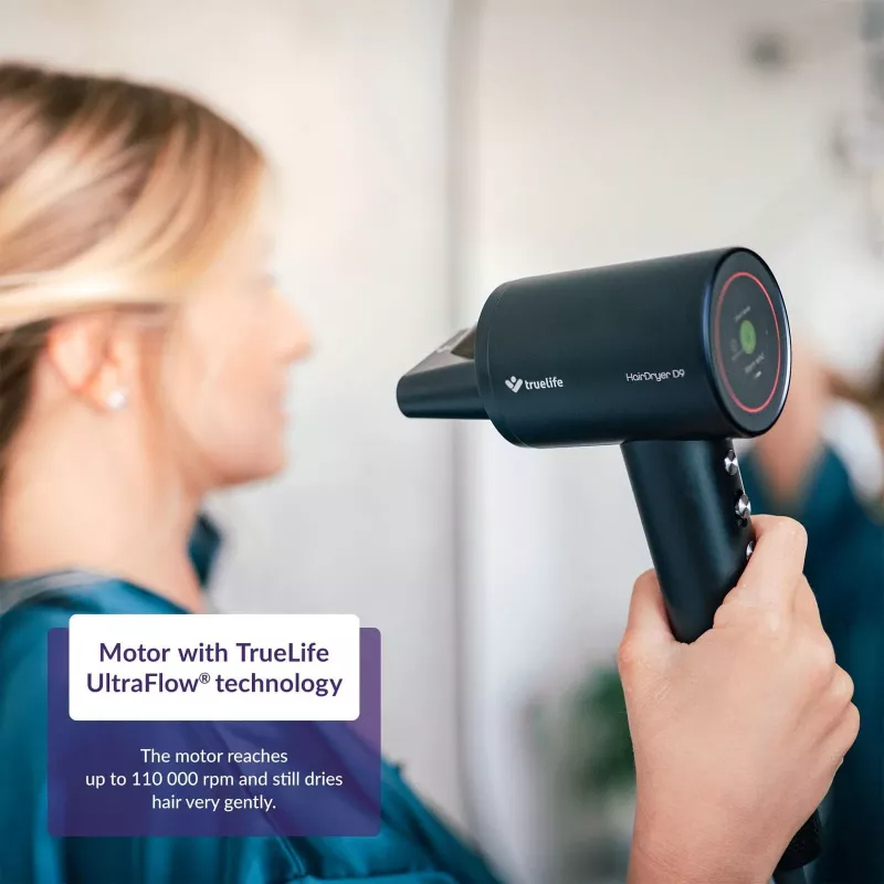 TLF TrueLife HairDryer D9 Plaukų Džiovintuvas 1600 W Juodas