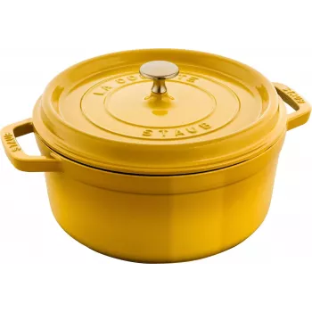 Staub La Cocotte 24 cm apvalus ketaus puodas, Citron (1011669)