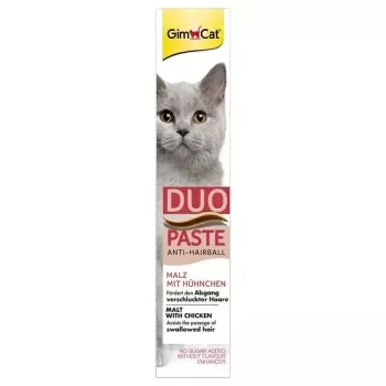 GimCat Duo Paste Anti-Hairball with Chicken 50g
