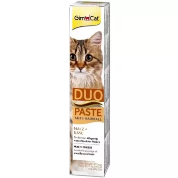 GimCat Duo Paste Anti-Hairball Malt with Cheese 50g