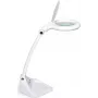 MAUL MAULiris LED didinamoji stalinė lempa su 3 dioptrijų stikliniu lęšiu (1,75×), 127 mm, 760 lm, 6500 K, 9 W, balta