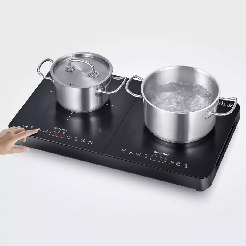 SEVERIN DK 1027 dviguba indukcinė kaitlentė, matinė juoda