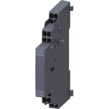 Siemens SIRIUS 3RV2 Pagalbinis Kontaktų Blokas 3RV2901-2A, Šoninis Montavimas, 2 NO + 2 NC Kontaktai, Sraigtiniai Gnybtai