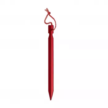 Basic Nature Tent Pegs 18 cm – Cinkuoto plieno kaiščiai palapinei, 10 vnt., su kabliuku, sidabriniai