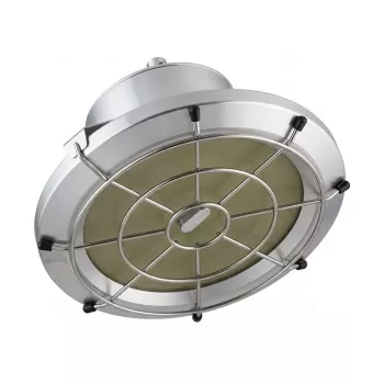 SYNERGY21 LED prožektorius pakabinamas UFO su kamuolio apsauginiu narveliu M 150W 18000lm 4000K IP65 juodas
