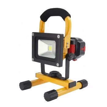 Synergy 21 LED AKKU Construction Spotlight 10W Geltona/Šalta Balta Slankikliu