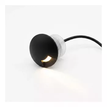 SYNERGY21 LED Įžeminis Prožektorius ARGOS Round Segment-2 IP67 Šilta Balta - Juoda