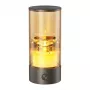 SYNERGY21 LED Tealight akumuliatorinis lauko IPX5 liečiamas reguliuojamas plieno pilkas