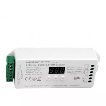 MIBOXER D1-CX LED DMX 1-Kan. DMX512 į 2,4GHz RF LED valdiklis