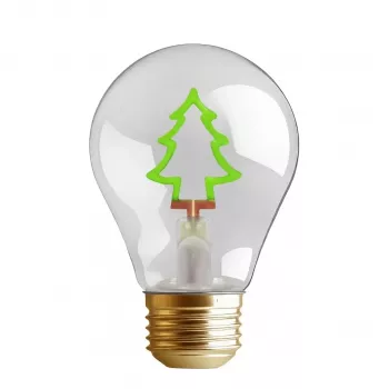 SYNERGY21 LED Retrofit E40 Dekoratyvinė Kalėdų eglutės formos lemputė su įkraunama baterija