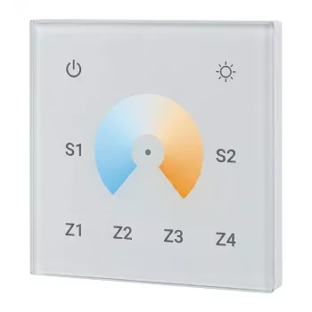 SYNERGY21 LED valdiklis EOS 05 sieninis reguliatorius Dual White (CCT) jutiklinis 4 zonų