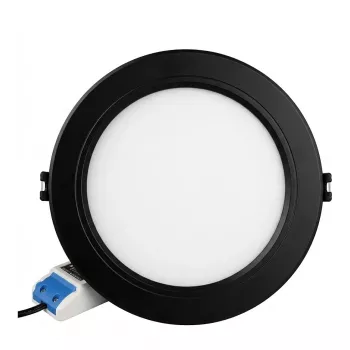 Miboxer Synergy 21 Round LED Panel 6W RGB+CCT su RF ir Wi-Fi, juodas (FUT068B)