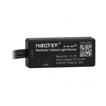 Miboxer CL1R-SYN LED valdiklis Mini serija, skirtas Synergy 21 baldų maitinimo šaltiniams, 2,4GHz