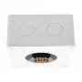 SYNERGY21 HPS1-AM100 LED Sensor Microwave Radar Human Presence Sensor 2,4 GHz, kvadratinis, paviršinio montavimo rėmelis, suderinamas su MiLight/MiBoxer