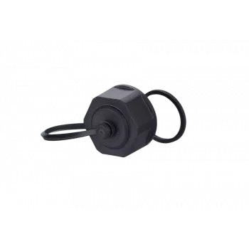 METZ CONNECT BTR E-DAT Industry IP67 V1 Bulkhead Protective Cap, Flange Housing, Grey